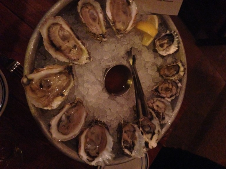 A dozen chef's selection oysters
